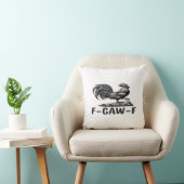 F-Caw-F Funny Wordplay Quote Sticker クッション (椅子)