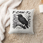 F-Caw-F Halloween Bird クッション (ブランケット)