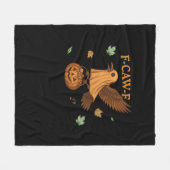 F-Caw-F Halloween Retro Classic フリースブランケット (正面(横))