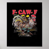 F-Caw-F Hei Hei Moana Rooster Classic Funny Graphi ポスター (正面)