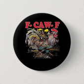 F-Caw-F Hei Hei Moana Rooster Classic Funny Graphi 缶バッジ (正面)