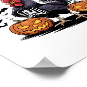 F Caw F Humor Crow Gothic Funny Style ポスター (角)