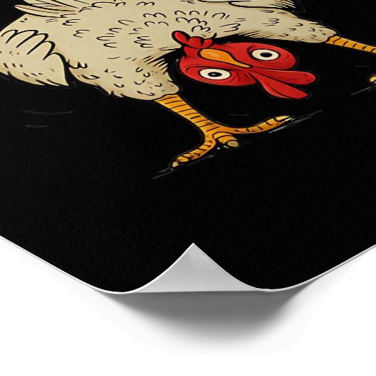 F-Caw-F Humor Gothic Crow Funny Aesthetic Style ポスター (角)