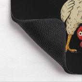 F-Caw-F Humor Gothic Crow Funny Aesthetic Style マウスパッド (コーナー)