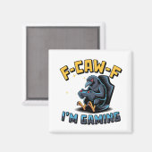 F-Caw-F I'm Gaming Funny Raven Crow Meme   マグネット (正面/裏面)
