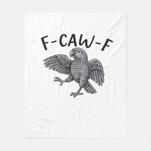 F Caw F Minimal Clean Design フリースブランケット (正面)