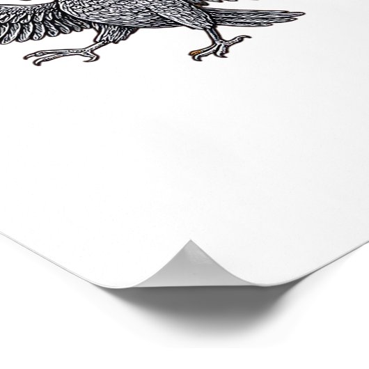 F Caw F Minimal Clean Design ポスター (角)