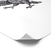 F Caw F Minimal Clean Design ポスター (角)