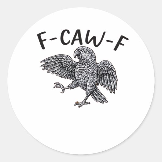 F Caw F Minimal Clean Design ラウンドシール (正面)