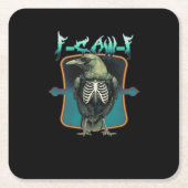 F-Caw-F Minimal Design スクエアペーパーコースター (正面)