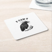 F Caw F No Kings In America Creative Style スクエアペーパーコースター (アングル)