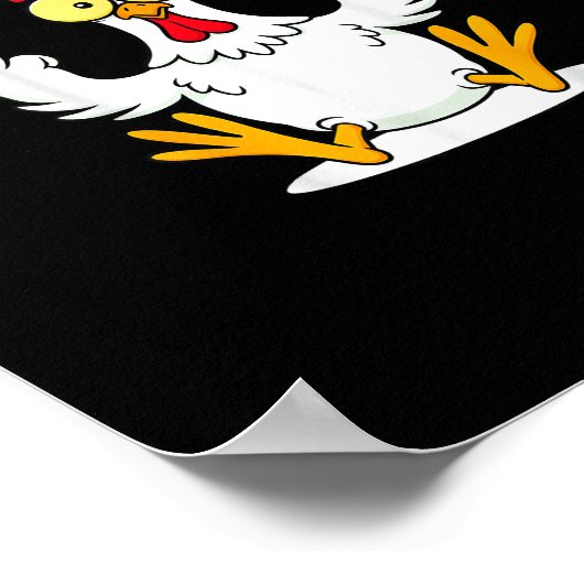 F-Caw-F Quote Rooster Meme ポスター (角)