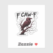 F-Caw-F Raven Classic シール (シート)