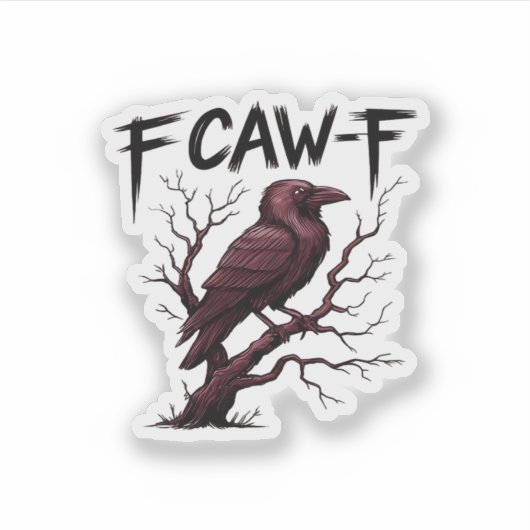 F-Caw-F Raven Classic シール (正面)