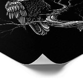 F-caw-f - Raven - Crow - Halloween Costume Premium ポスター (角)