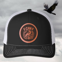 F-CAW-F Raven Funny Floral Wreath Dark Humor