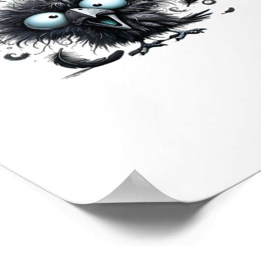 F Caw F Retro Classic Style ポスター (角)