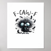 F Caw F Retro Classic Style ポスター (正面)
