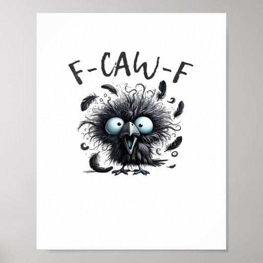 F Caw F Retro Classic Style ポスター (正面)