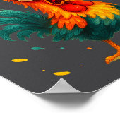 F Caw F Rooster Funny Bird Chicken Whisperer Fawk  ポスター (角)