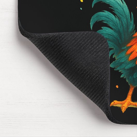 F Caw F Rooster Funny Bird Chicken Whisperer Fawk マウスパッド (コーナー)