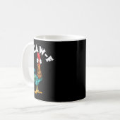 F Caw F Rooster Funny Bird Fcawf Chicken Whisperer コーヒーマグカップ (正面左)