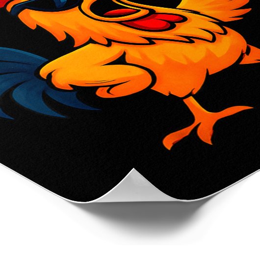 F Caw F Rooster Funny Bird Fcawf Chicken Whisperer ポスター (角)