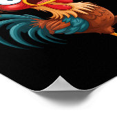 F Caw F Rooster Funny Bird Fcawf Chicken Whisperer ポスター (角)