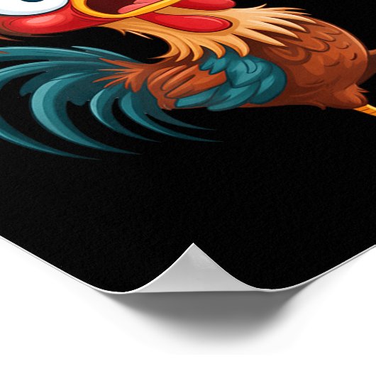 F Caw F Rooster Funny Bird Fcawf Chicken Whisperer ポスター (角)