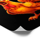 F Caw F Rooster Funny Bird Fcawf Chicken Whisperer ポスター (角)