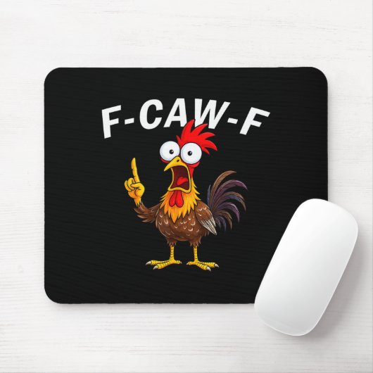 F Caw F Rooster Funny Bird Fcawf Chicken Whisperer マウスパッド (マウス)