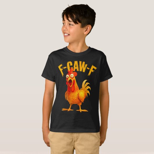 F Caw F Rooster Funny Bird Fcawf Chicken Whisperer Tシャツ (正面フル)