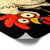 F Caw F Rooster Funny Fcawf Chicken Farm Bird Fawk ポスター (角)