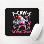 F-caw-f Rooster Meme Chicken Humor Breast Cancer A マウスパッド (マウス)