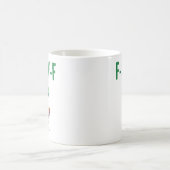 F-Caw-F St Patrick's Day Funny Chicken Quote コーヒーマグカップ (中央)