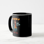 F-Caw-F The Funny Chicken Humor F-Caw-F Rooster マグカップ (正面左)