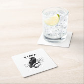 F Caw F Trendy Modern Style スクエアペーパーコースター (インサイチュ)