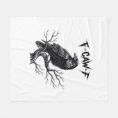 F Caw F Trendy Modern Style フリースブランケット (正面(横))