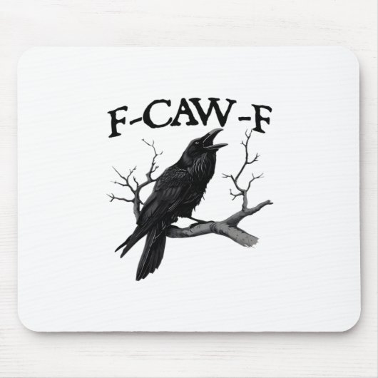 F Caw F Vintage Graphic Classic マウスパッド (正面)