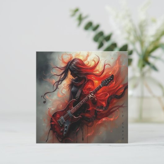 F Chord - AI Digital Art Print (スタンド正面)