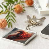 F Chord - AI Digital Art Print キーホルダー (側面)