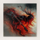 F Chord - AI Digital Art Print ジグソーパズル (横)