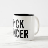 F*ckがんマグカップ ツートーンマグカップ (正面右)