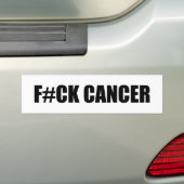 F#CKがん バンパーステッカー (車上)