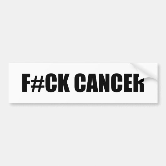 F#CKがん バンパーステッカー (正面)