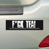 F*CKの茶 バンパーステッカー (車上)