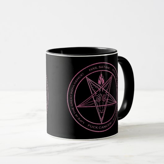 F*CKの蟹座! Baphometのマグ マグカップ (正面右)