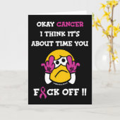 F#CKオフ…乳がん カード (黄色い花)