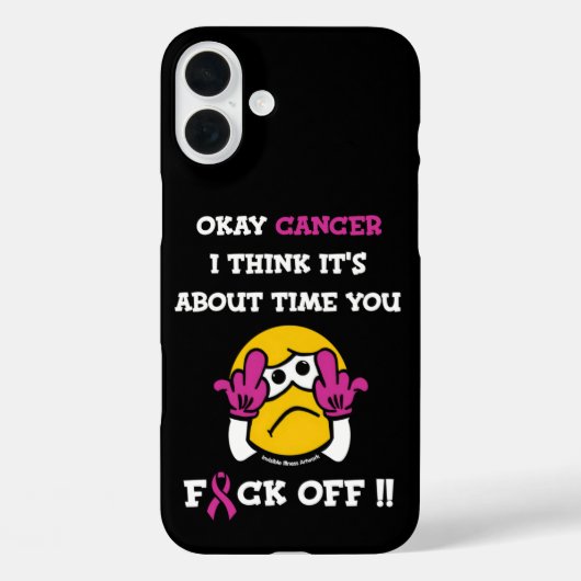 F#CKオフ…乳がん Case-Mate iPhoneケース (裏面)