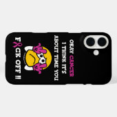 F#CKオフ…乳がん Case-Mate iPhoneケース (裏面 (横))